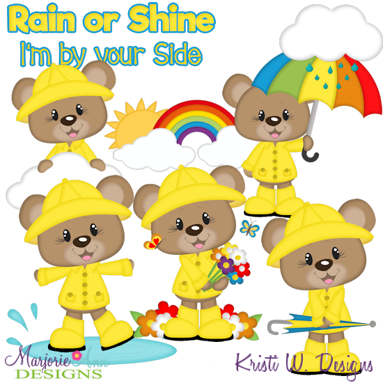 Bently Rain Or Shine SVG Cutting Files Includes Clipart - Click Image to Close